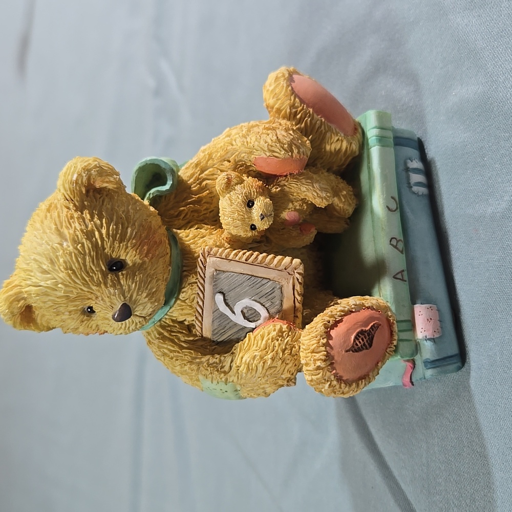 Cherished Teddies Age 6 "Chalking Up Six Wishes" Bear Figurine